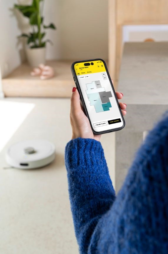 KARCHER RVC 3 Comfort white floor cleaning robot with base station – KARCHER