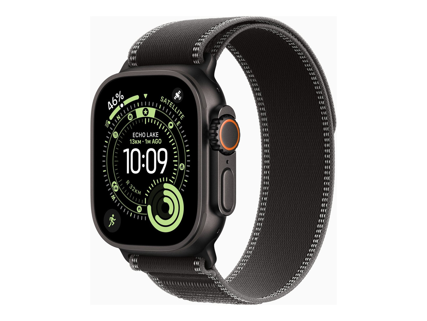 Apple Watch Ultra 3 49mm Svart (Svart Textilband S/M) – Apple