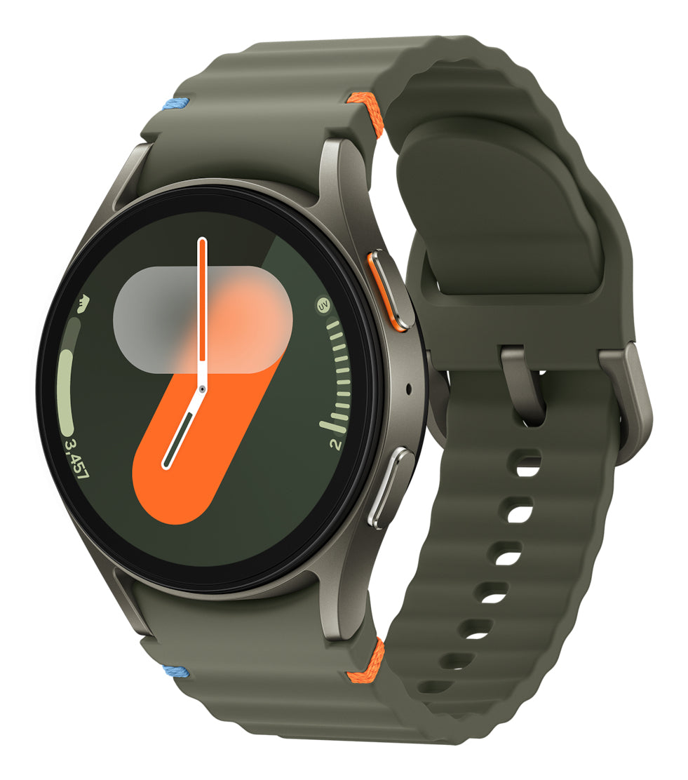 Samsung Galaxy Watch 7 40mm Grön (Grön Gummiband) – Samsung