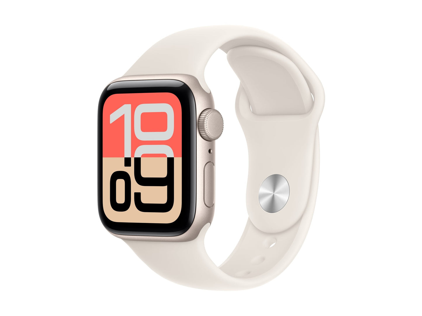 Apple Watch SE 3 40mm Guld (Beige Gummiband M/L) – Apple