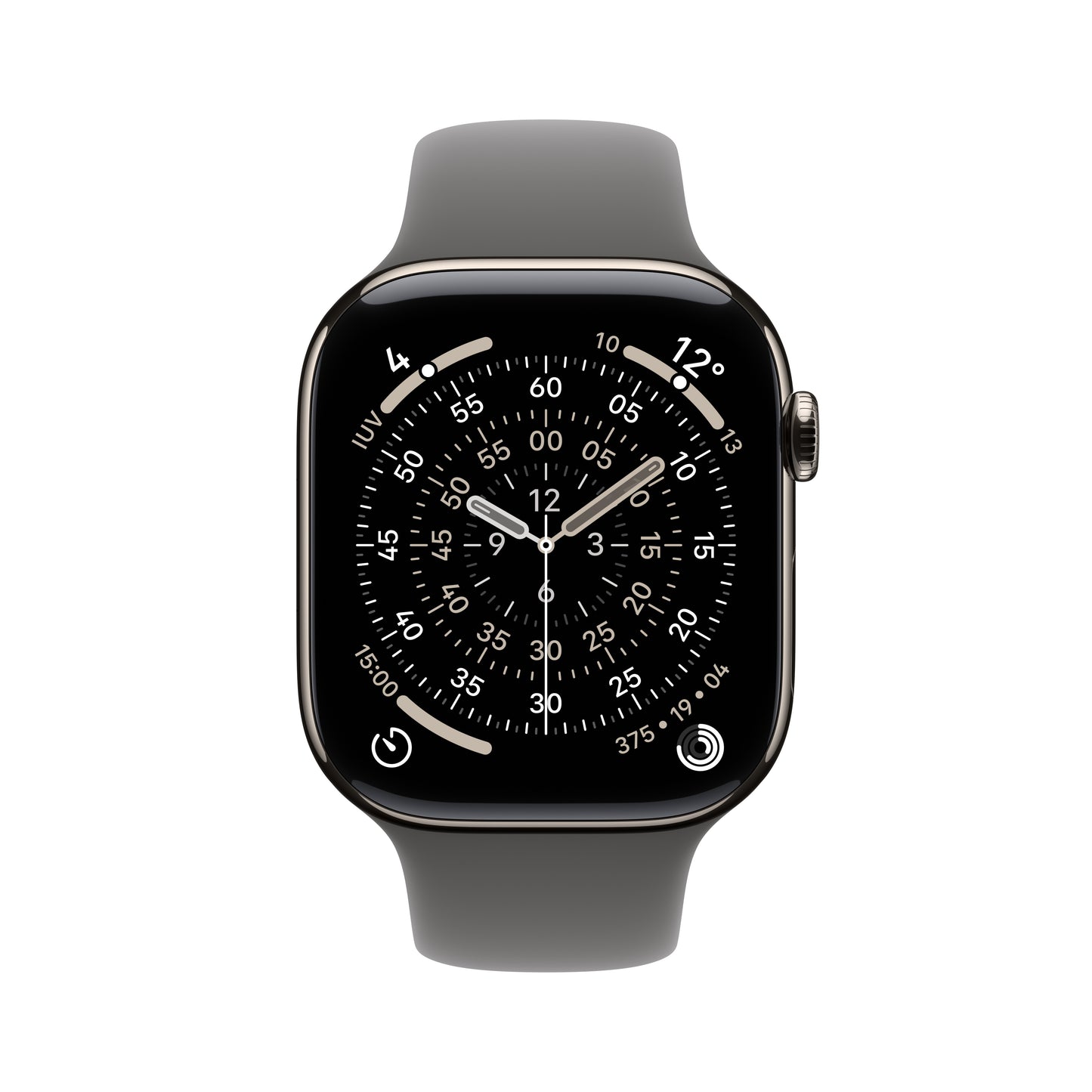 Apple Watch Series 11 OLED 46 mm Digital 416 x 496 pixlar Pekskärm 5G Titan Wi-Fi GPS