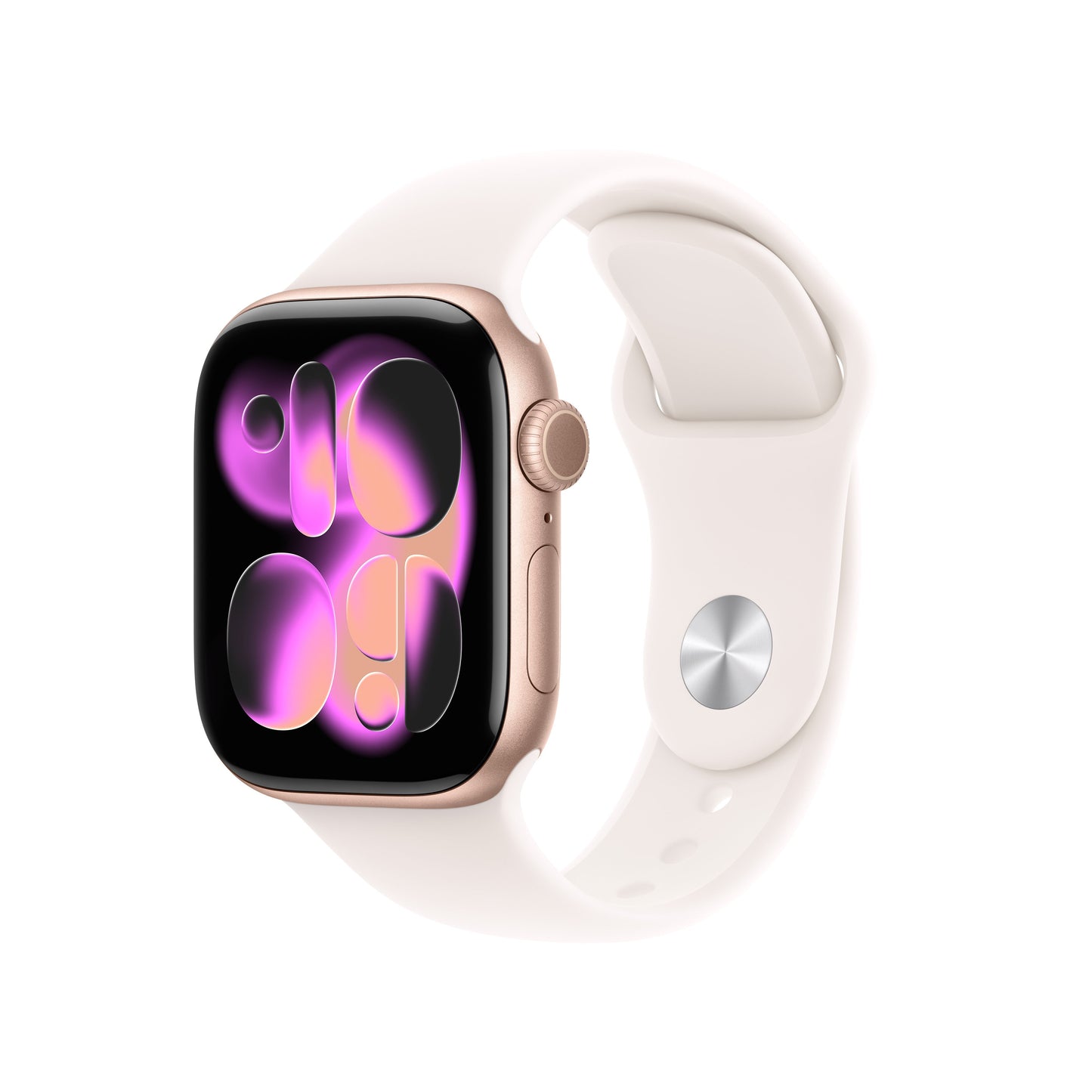 Apple Watch Series 11 42mm Rose Gold (Light Pink Rubber Strap M/L)