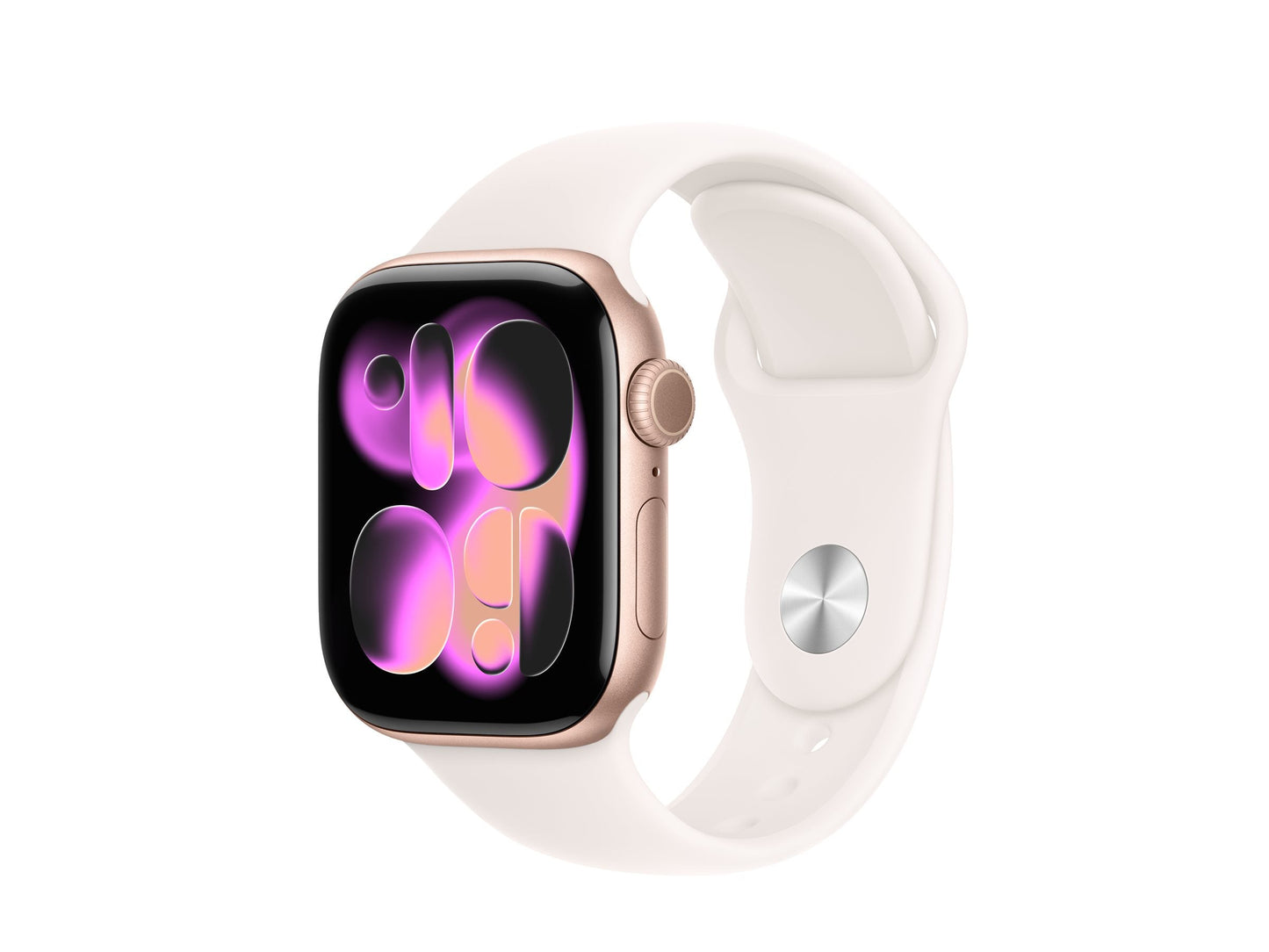 Apple Watch Series 11 42mm Rose Gold (Light Pink Rubber Strap M/L)