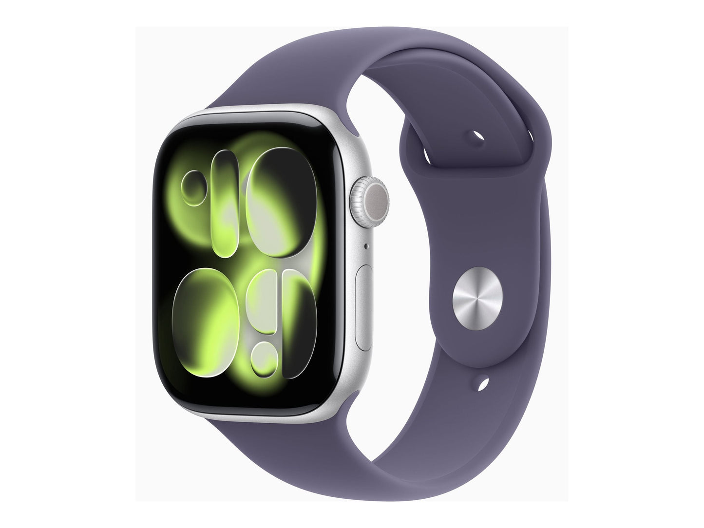 Apple Watch Series 11 46mm 5G Silver (Purple Rubber Strap S/M)