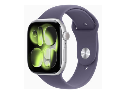 Apple Watch Series 11 46mm 5G Silver (Purple Rubber Strap S/M)