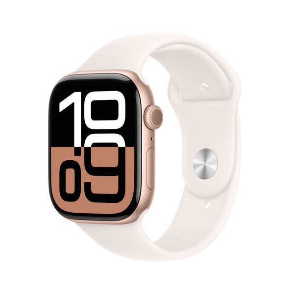 Apple Watch Series 10 OLED 46 mm Digital 416 x 496 pixlar Pekskärm Rose Gold Wi-Fi GPS