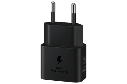 Samsung USB-C Snabbladdare 25W T2510 + USB-C Kabel Svart – Samsung