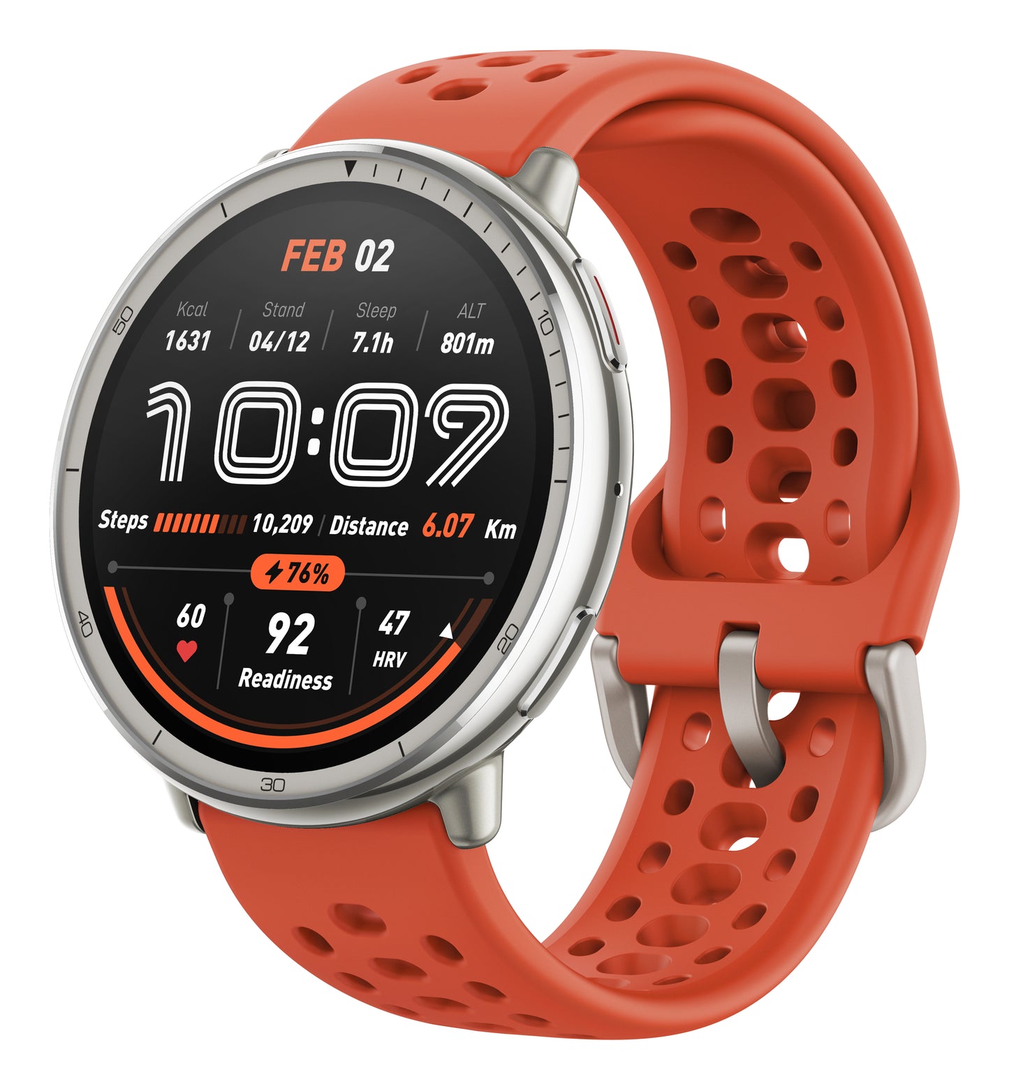 Amazfit Active 2 Round Svart (Svart Leren Rem) – Amazfit