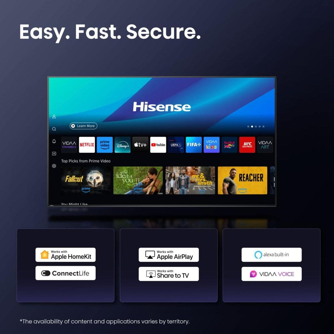 Hisense 55E8Q 139.7 cm (55") 4K Ultra HD Smart TV Wi-Fi Black, Grey 600 cd/m² – HISENSE