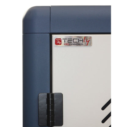 Techly I-CABINET-30DUTY portable device management cart/cabinet White, Blue – TECHly