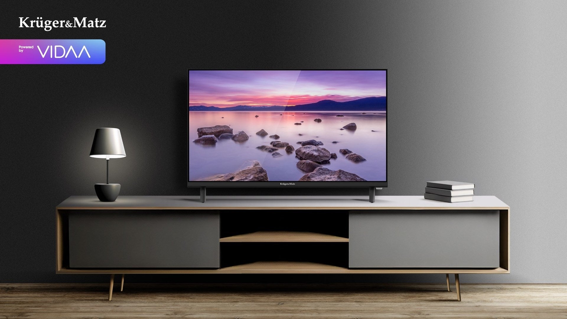 Krüger&Matz KM0224-V3 24" HD Smart TV Wi-Fi Black – Kruger & Matz