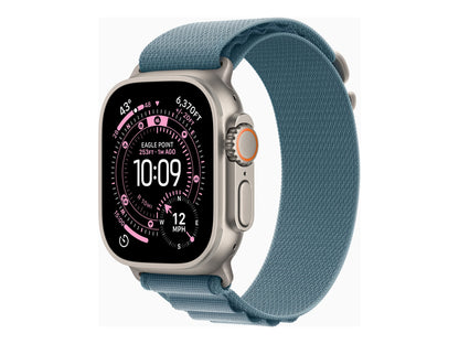 Apple Watch Ultra 3 49mm Titanium (Blå Nylonband S) – Apple