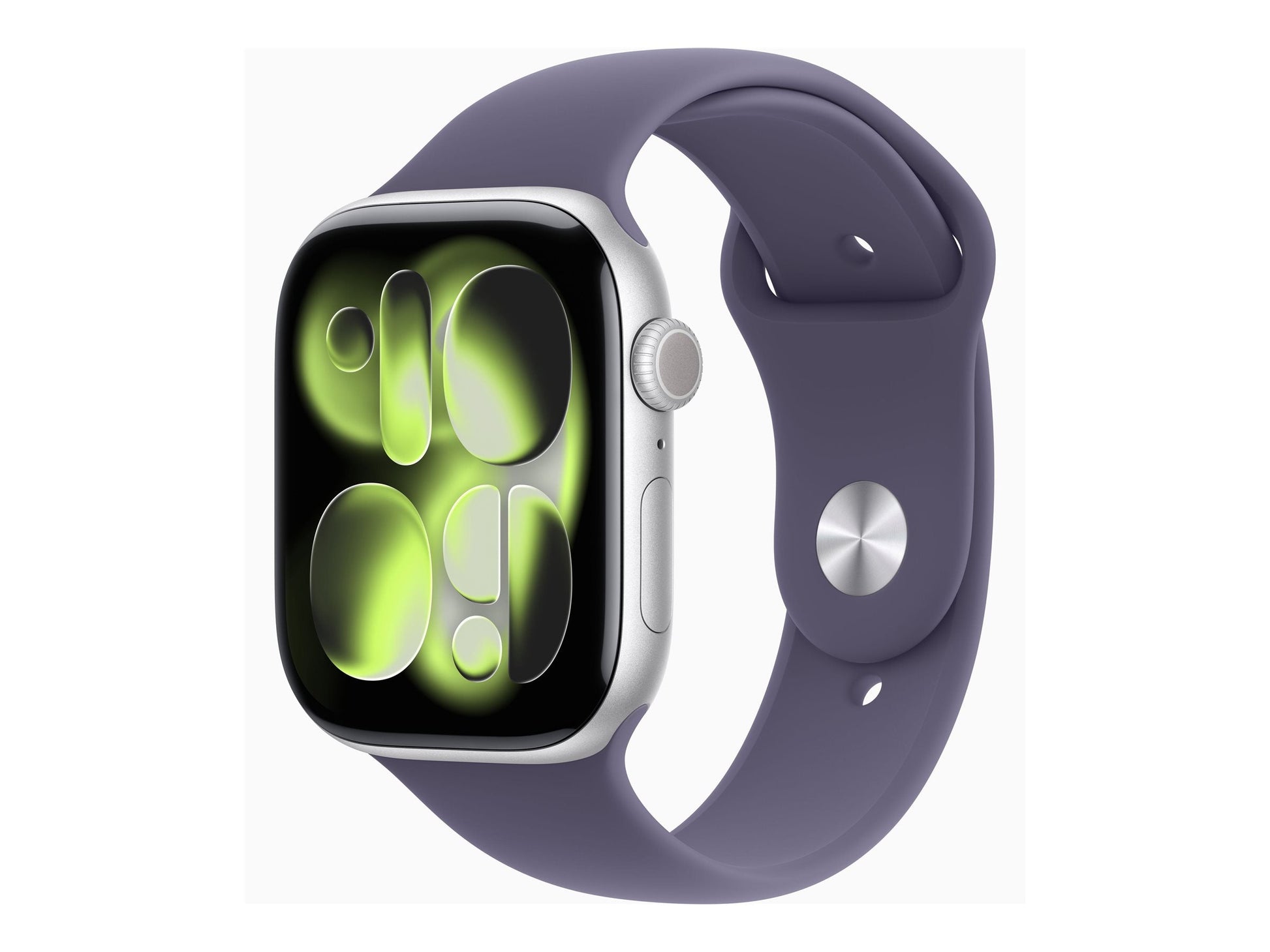 Apple Watch Series 11 46mm Silver (Lila Gummiband S/M) – Apple