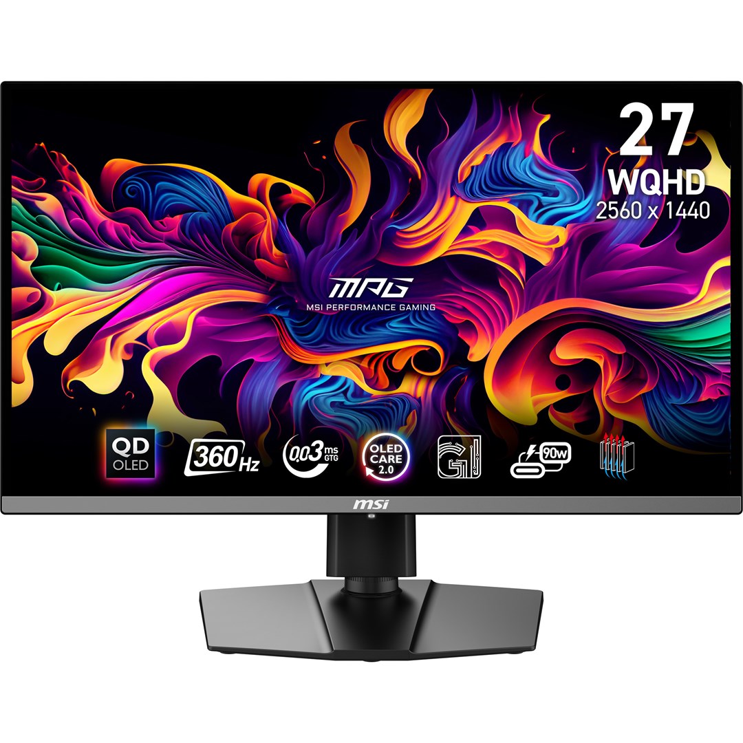 MSI 26.5" MPG 271QRX QD-OLED WQHD 360 Hz gaming monitor, black – MSI