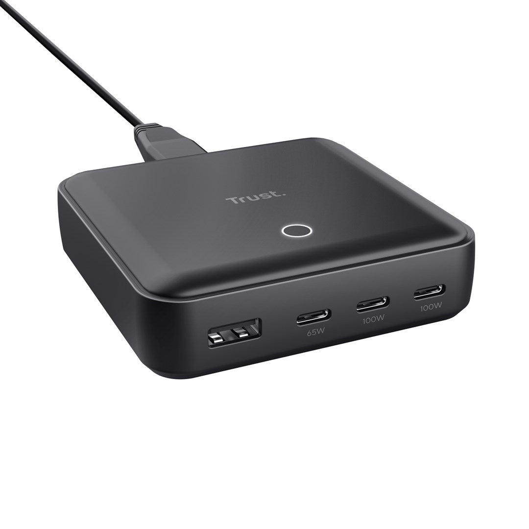 Trust Maxo USB 3-USB-C Snabbladdare 100W Svart – Trust