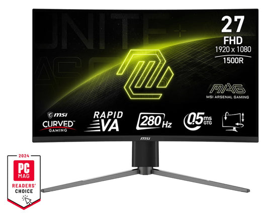 MSI MAG 276CPXF computer monitor 68.6 cm (27") 1920 x 1080 pixels Full HD LCD Black – MSI