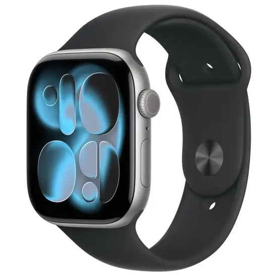 Apple Watch Series 11 46mm Grå (Svart Gummiband M/L) – Apple