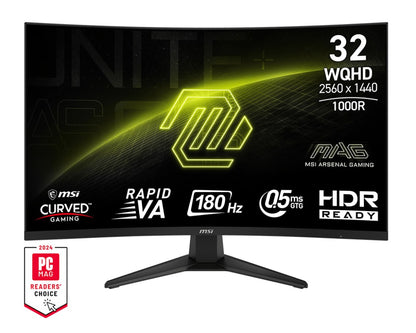 MSI MAG 325CQF computer monitor 80 cm (31.5") 2560 x 1440 pixels Wide Quad HD Black – MSI