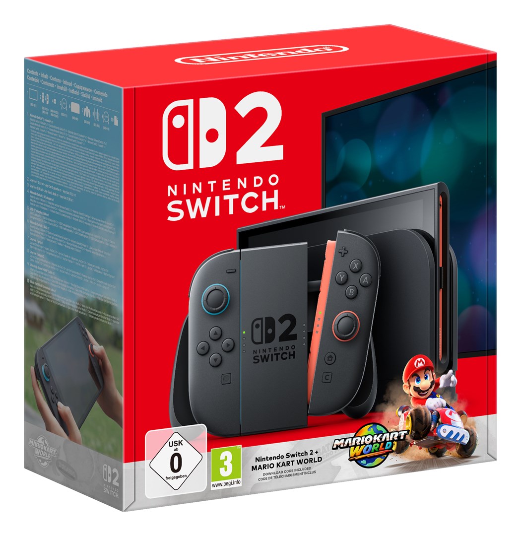 Nintendo Switch 2 + Mario Kart World portable game console 20.1 cm (7.9") 256 GB Touchscreen Wi-Fi Black