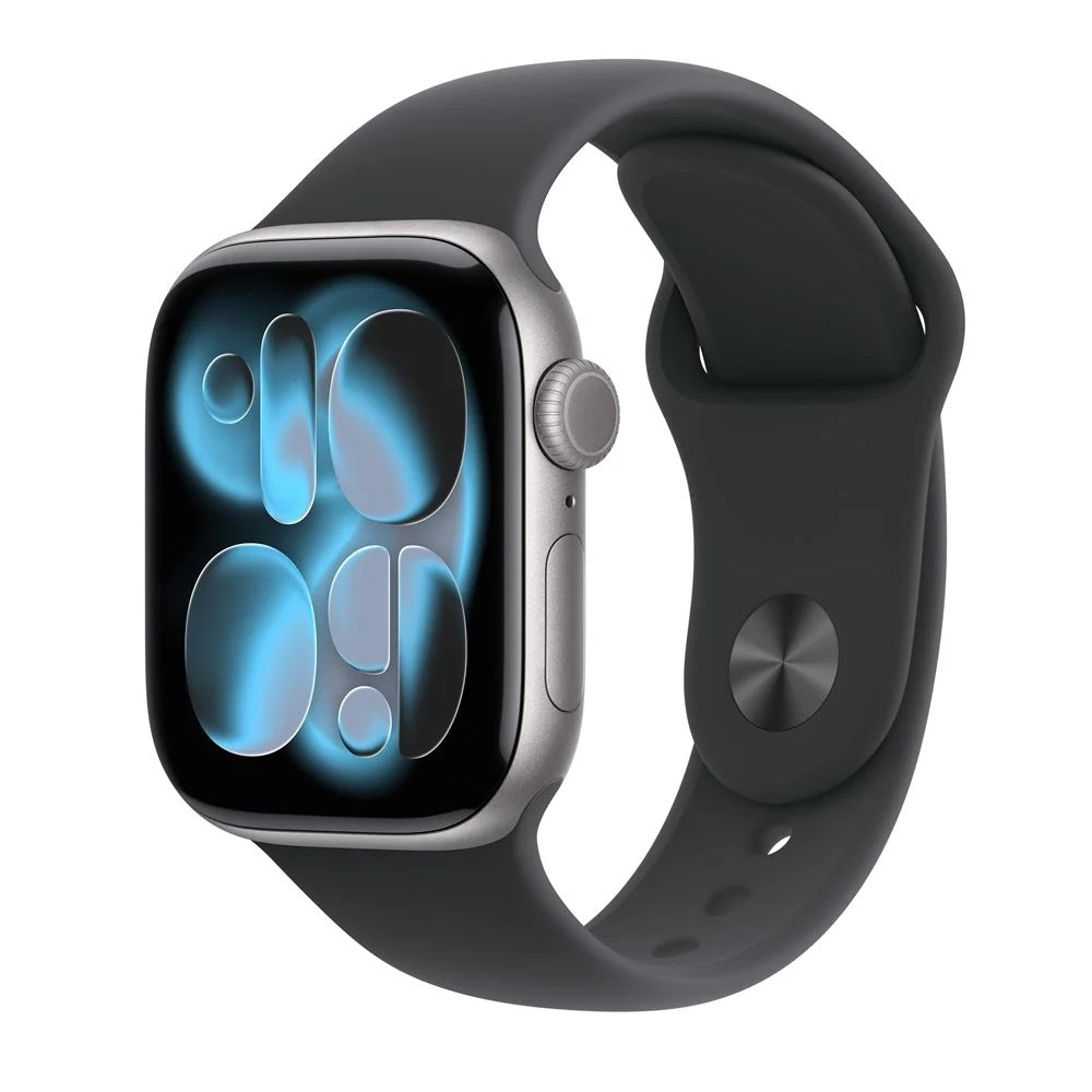 Apple Watch Series 11 42mm Grå (Svart Gummiband S/M) – Apple