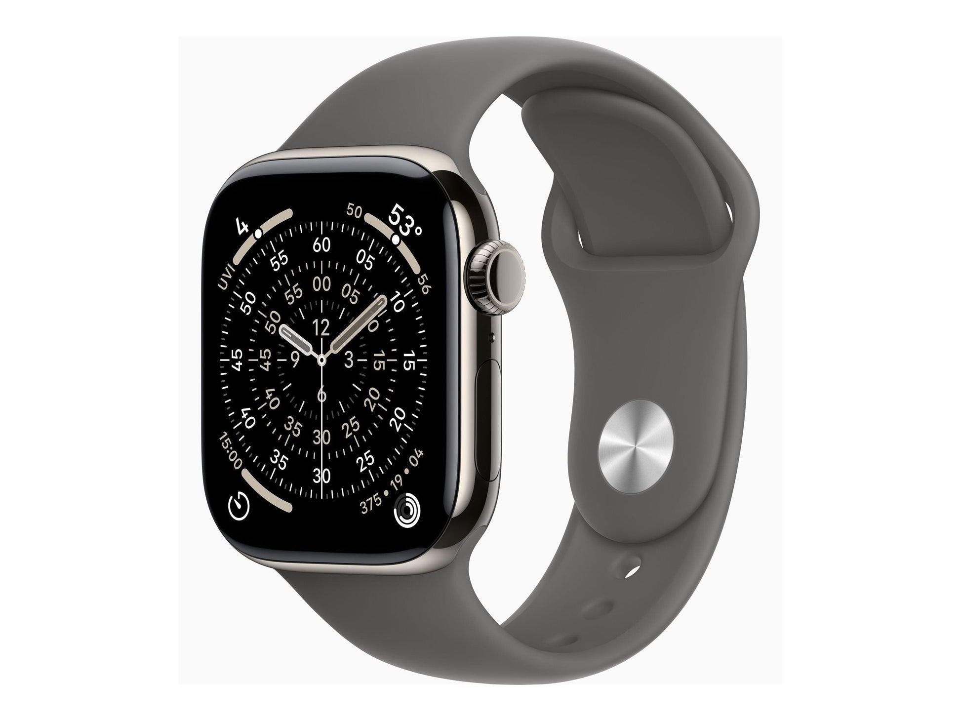 Apple Watch Series 11 42mm 5G Naturel Titanium (Grå Gummiband M/L) – Apple
