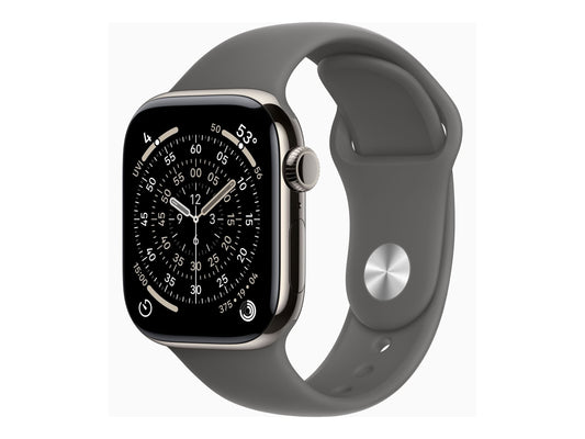 Apple Watch Series 11 42mm 5G Naturel Titanium (Grey Rubber Strap M/L)
