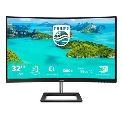 Philips E Line 322E1C/00 LED display 80 cm (31.5") 1920 x 1080 pixels Full HD LCD Black – Philips