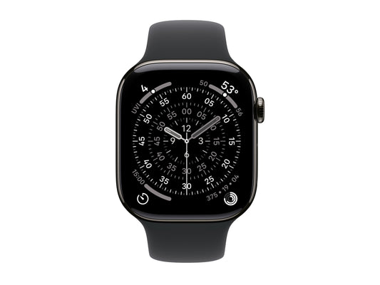 Apple Watch Series 11 46mm 5G Slate Titanium (Black Rubber Strap M/L)