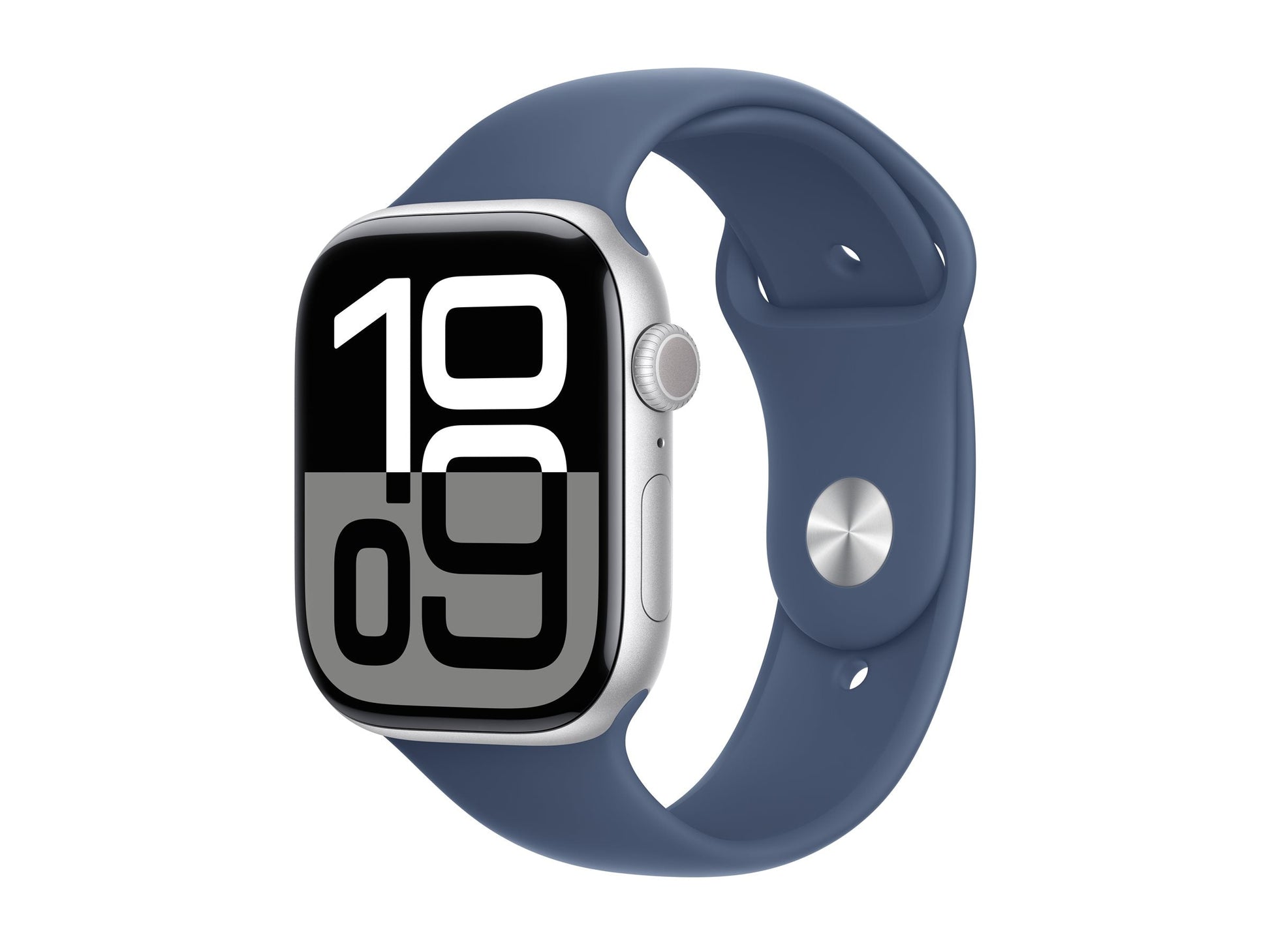 Apple Watch Series 10 46mm Silver (Blå Gummiband M/L) – Apple