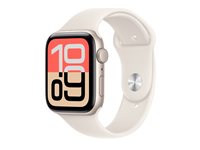 Apple Watch SE 3 44mm Guld (Beige Gummiband M/L) – Apple