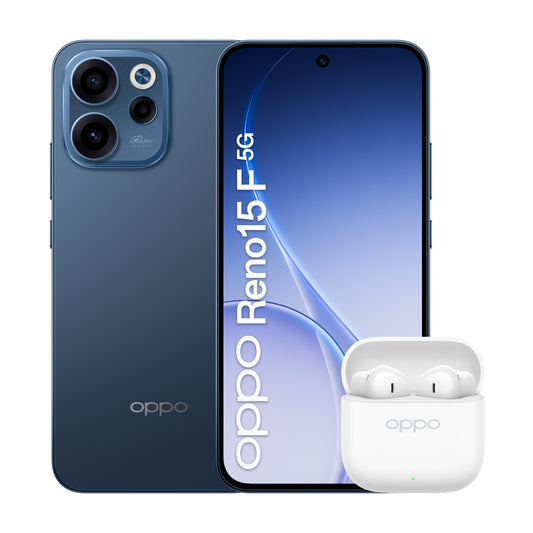 OPPO Reno15 F 5G Twilight Black Box 16,7 cm (6.57") Dubbla SIM-kort Android 16.0 USB Type-C 8 GB 256 GB 6500 mAh Svart
