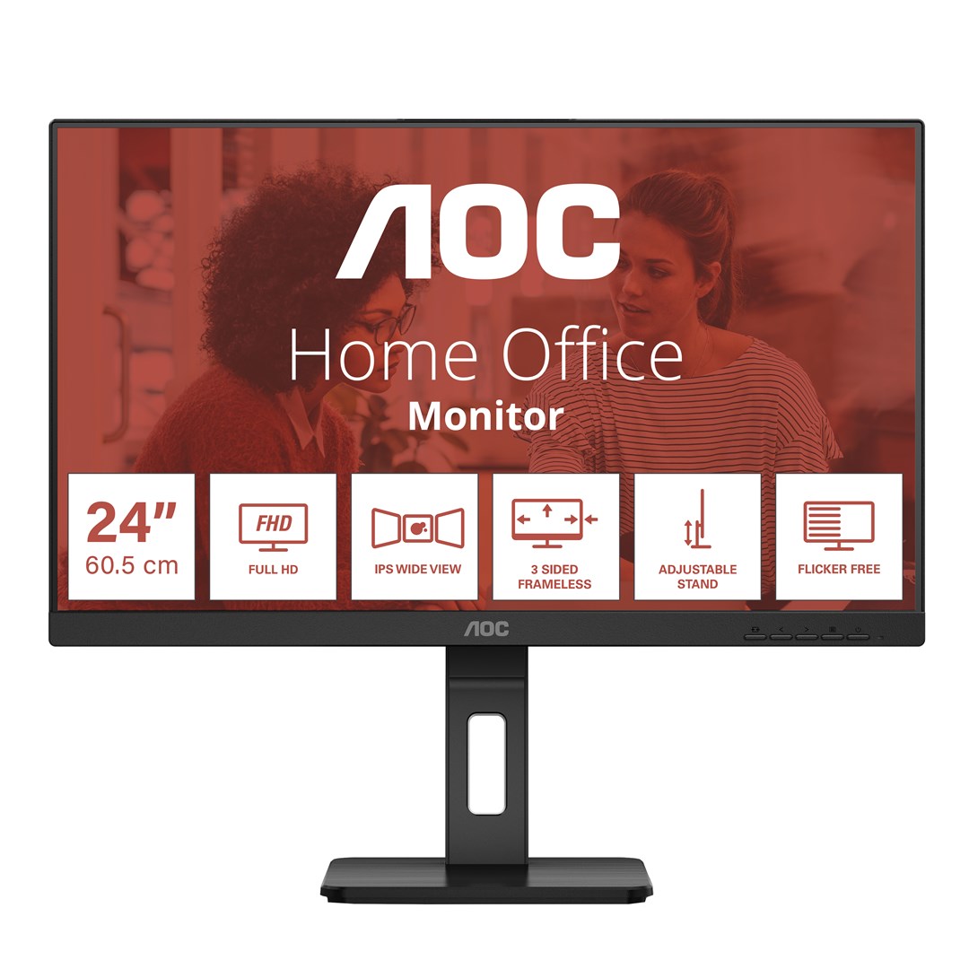 AOC E3 24E3QAF computer monitor 61 cm (24") 1920 x 1080 pixels Black – AOC