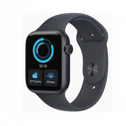 Apple Watch SE 3 44mm Mörkblå (Mörkblå Gummirem S/M) – Apple