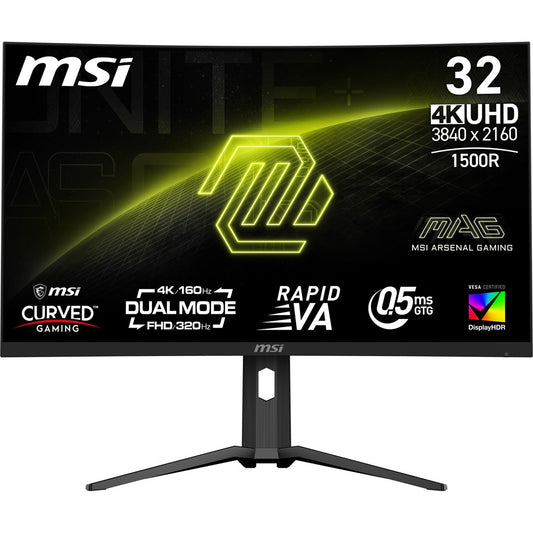 MSI MAG 321CUPDF computer monitor 80 cm (31.5") 3840 x 2160 pixels 4K Ultra HD LCD Black – MSI