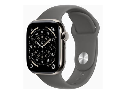 Apple Watch Series 11 42mm 5G Naturel Titanium (Grå Gummiband S/M) – Apple