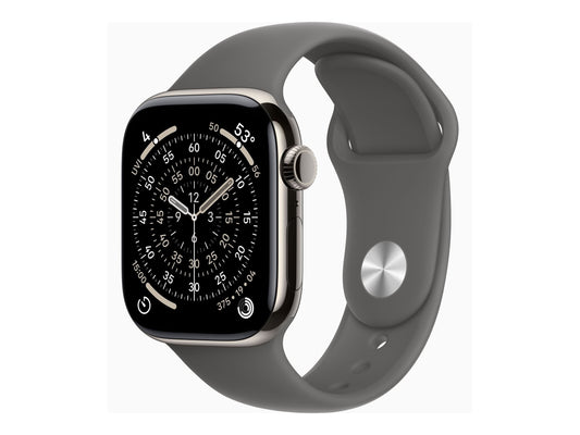 Apple Watch Series 11 42mm 5G Naturel Titanium (Grå Gummiband S/M) – Apple