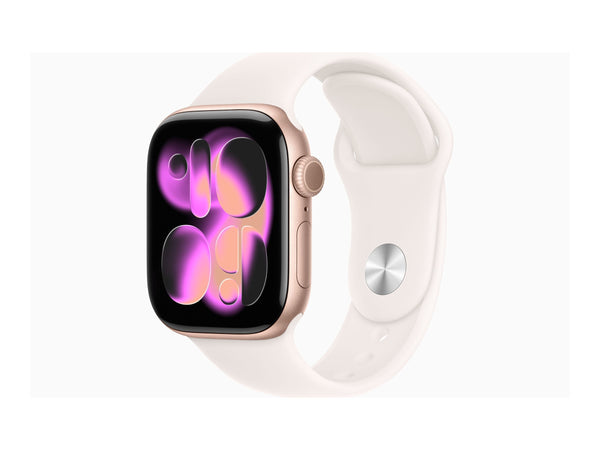 Apple Watch Series 11 42mm 5G Rose Gold (Ljusrosa Gummiband S/M) – Apple