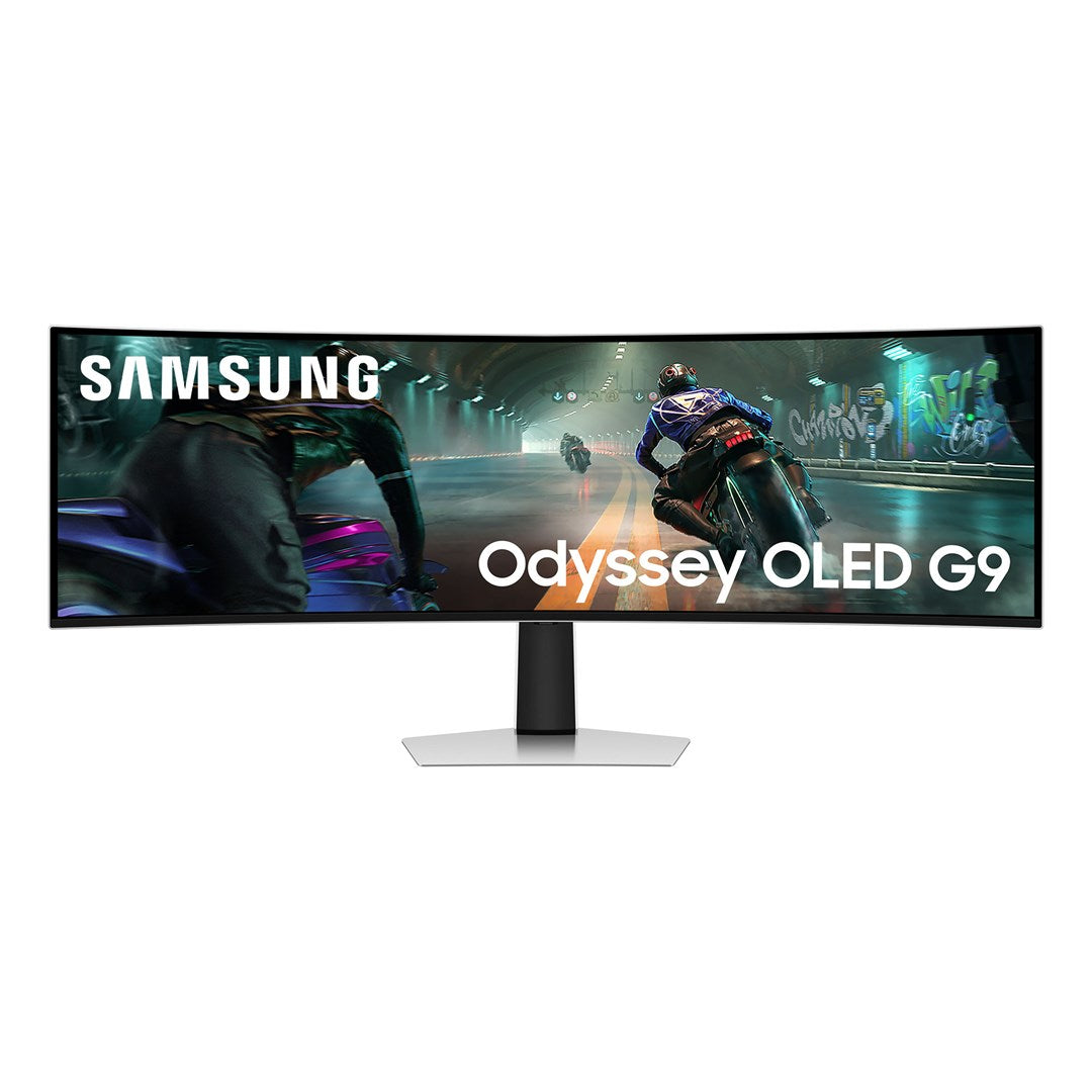 Samsung S49DG910SU datorskärm 124.5 cm (49") 5120 x 1440 pixels Dual QHD OLED Silver – Samsung