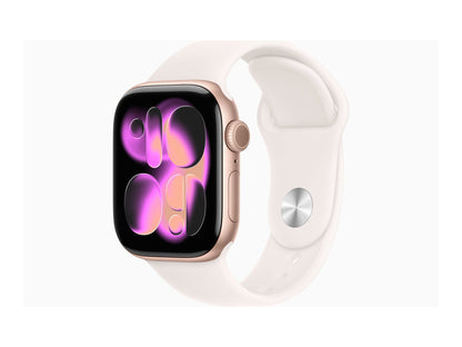 Apple Watch Series 11 42mm 5G Rose Gold (Ljusrosa Gummiband S/M) – Apple