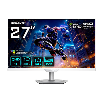 GIGABYTE M27Q2 QD ICE 27” QHD Gaming Monitor - 2560 x 1440, 200Hz, 1ms, 350 cd/m², FreeSync Premium, Display HDR400, HDMI 2.0, Displayport 1.4 – Gigabyte