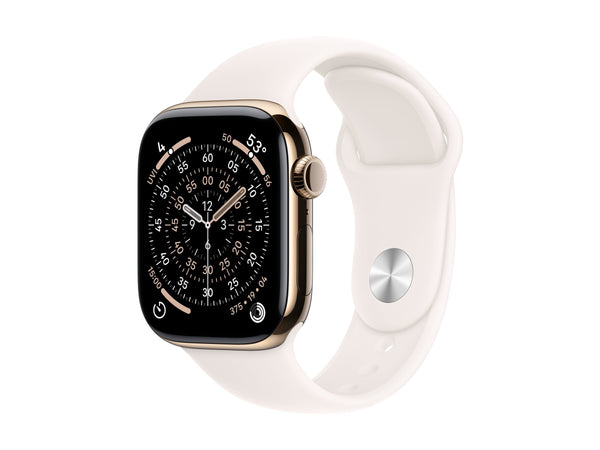 Apple Watch Series 11 42mm 5G Gold Titanium (Light Pink Rubber Strap M/L)