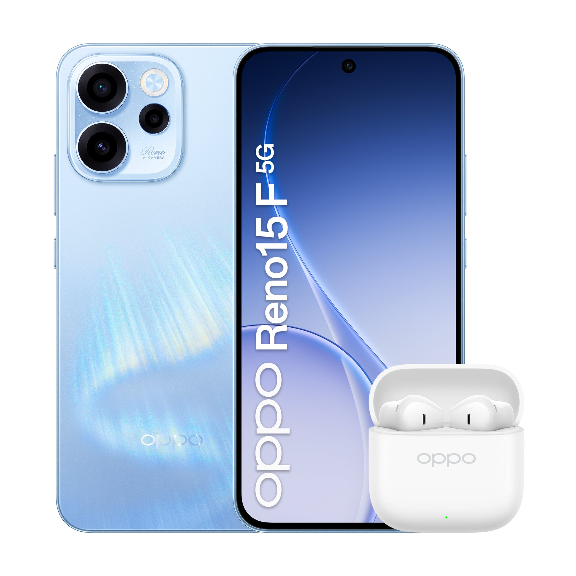 OPPO Reno15 F 5G 256GB Ljusblå – Oppo