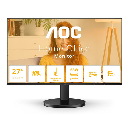 AOC B3 Q27B3CF2 computer monitor 68.6 cm (27") 2560 x 1440 pixels Quad HD Black – AOC