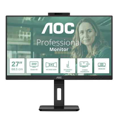 AOC Q27P3QW computer monitor 68.6 cm (27") 2560 x 1440 pixels Quad HD Black – AOC