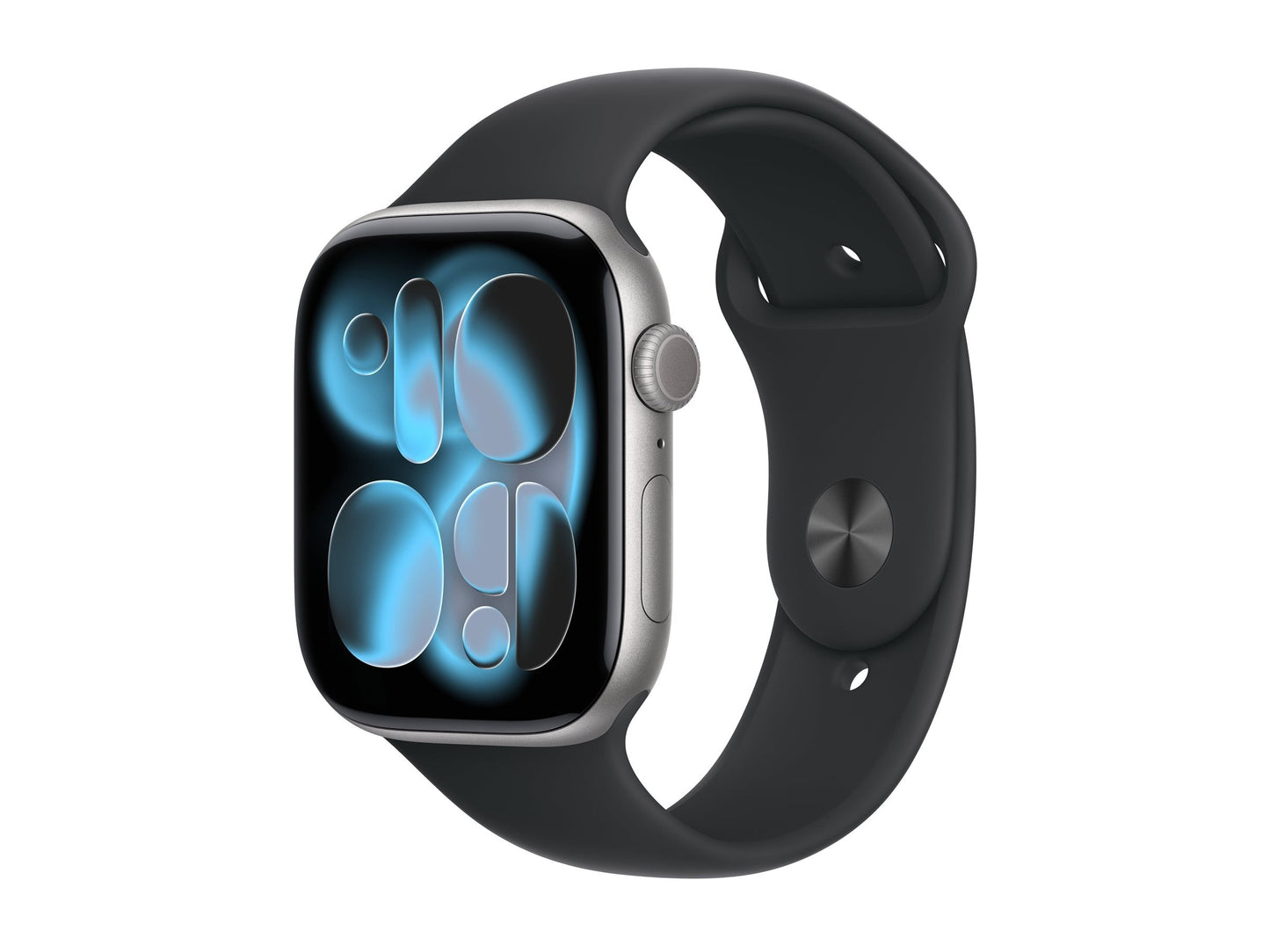 Apple Watch Series 11 46mm 5G Grå (Svart Gummiband M/L) – Apple