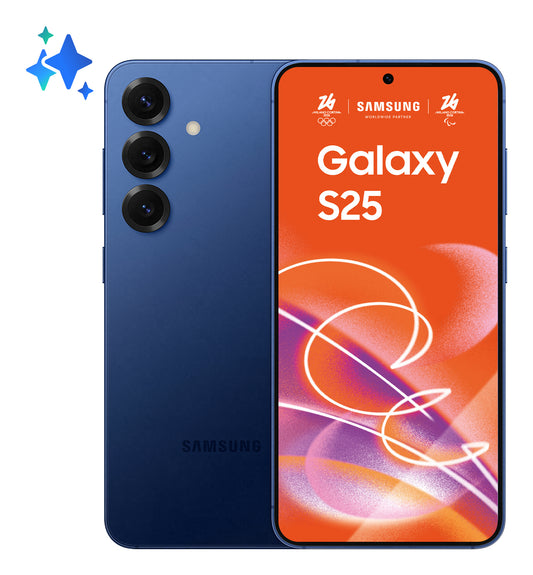 Samsung Galaxy S25 15,8 cm (6.2") Dubbla SIM-kort Android 15 5G USB Type-C 12 GB 128 GB 4000 mAh Marinblå