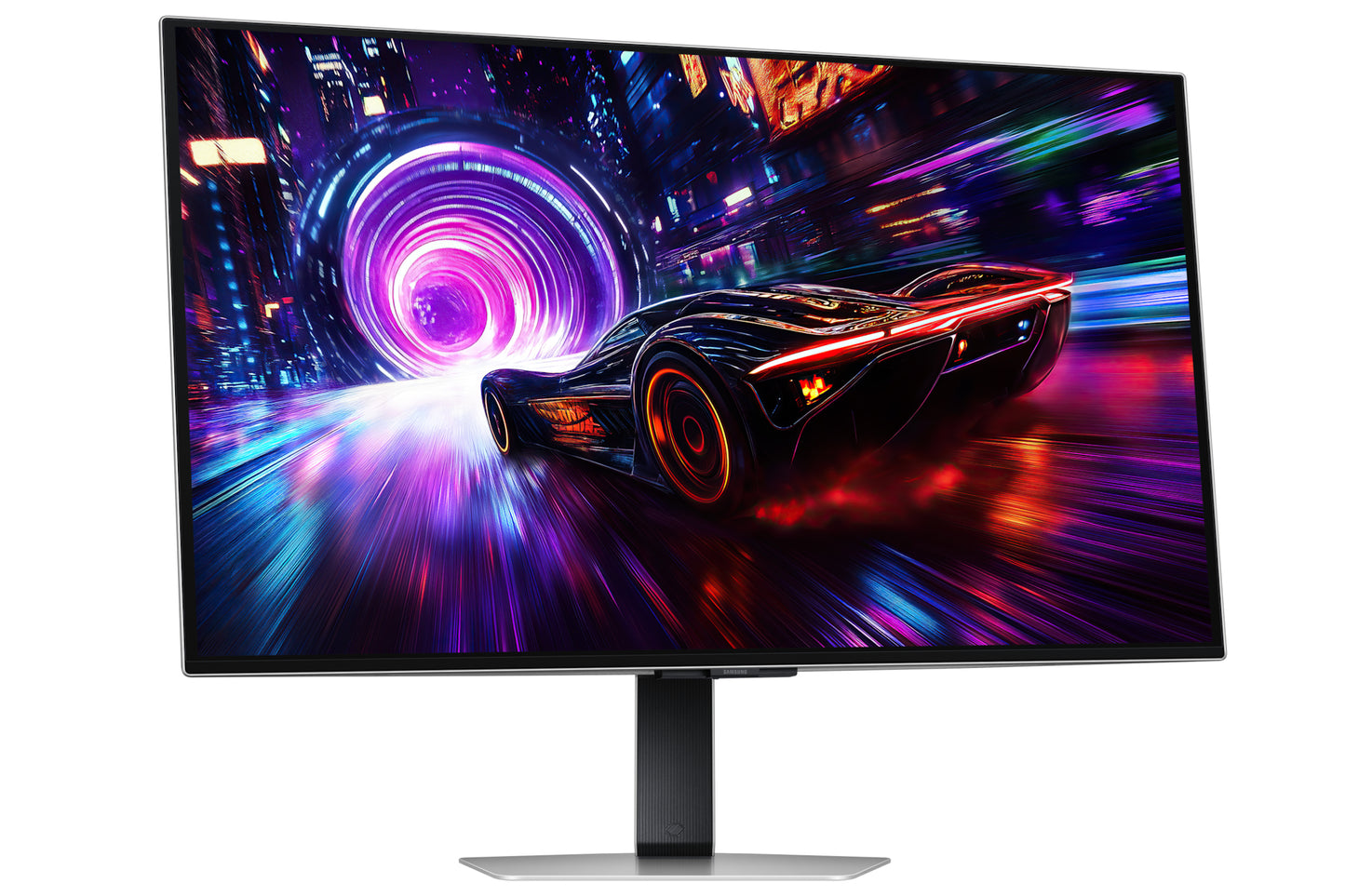 Samsung S32FG814SU platta pc-skärmar 81,3 cm (32") 3840 x 2160 pixlar 4K Ultra HD OLED Silver