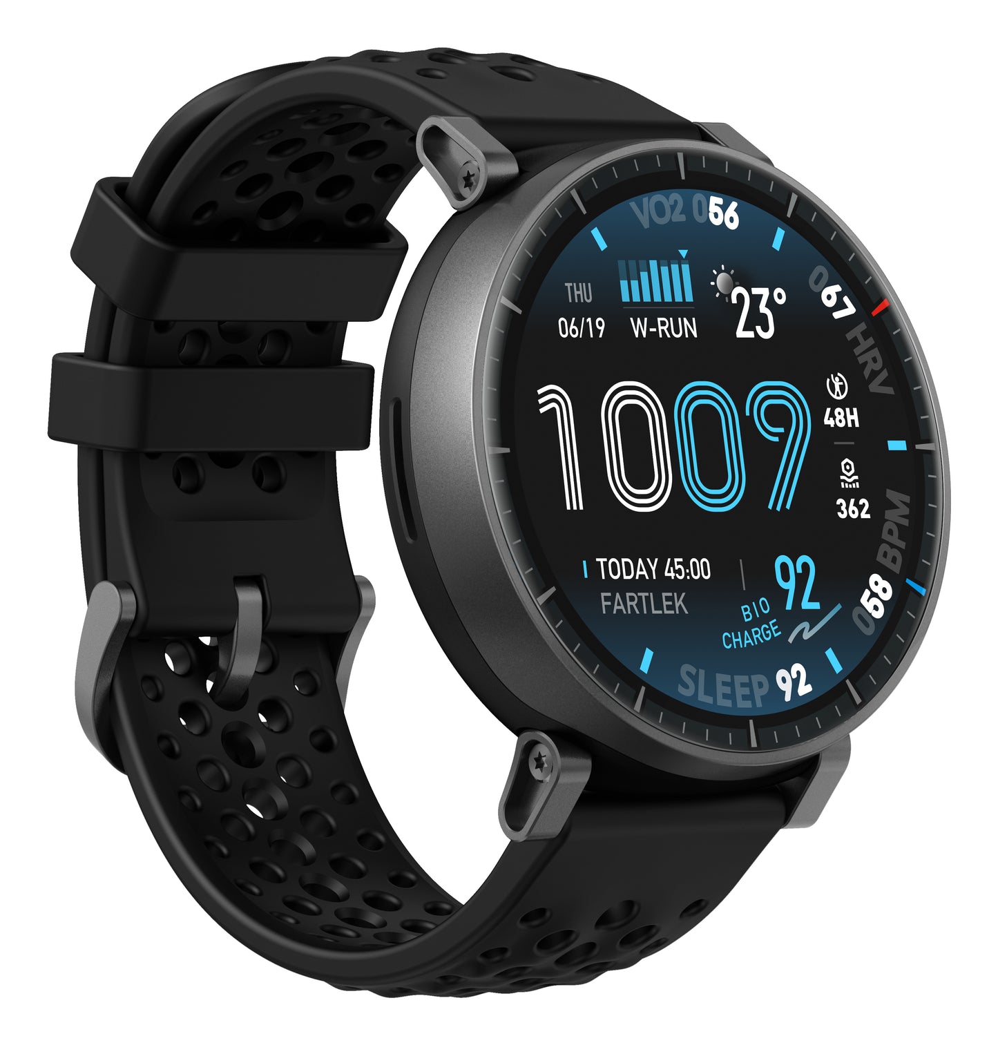 Amazfit Active Max 3,81 cm (1.5") AMOLED Digital 480 x 480 pixlar Pekskärm Svart
