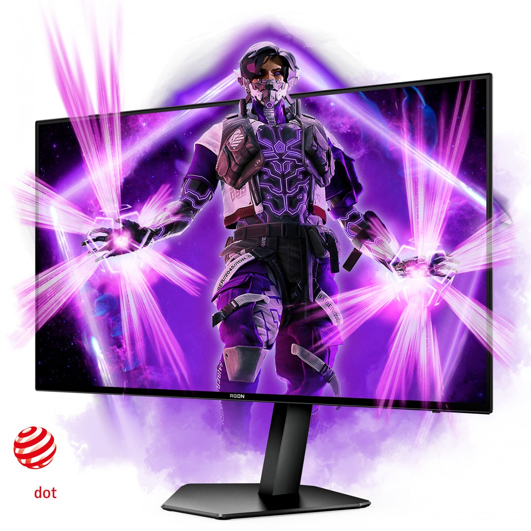 AOC AG276QZD computer monitor 67.3 cm (26.5") 2560 x 1440 pixels Quad HD OLED Black – AOC