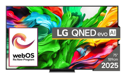 LG QNED 75QNED86A3A TV 190.5 cm (75") 4K Ultra HD Smart TV Wi-Fi Black